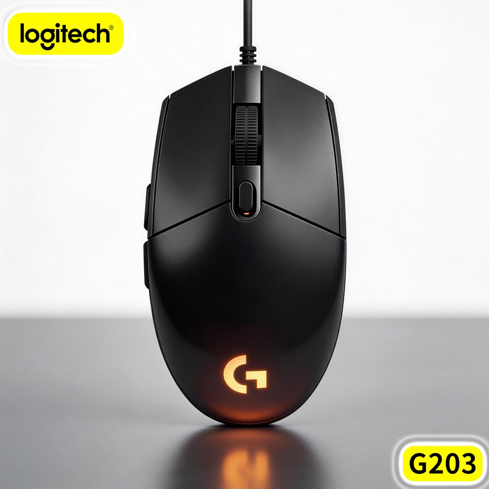 Logitech Mouse G203 - Logitech G203 Mouse Gaming Berkabel Nyaman