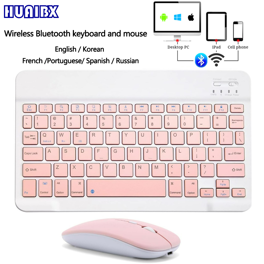 Gaming Keyboard And Mouse Wireless - Keyboard Mini Bluetooth Nirkabel 10 inci