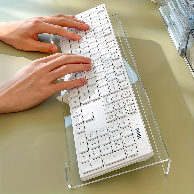 Keyboard Gaming Transparent - Dudukan keyboard akrilik, pengatur desktop transparan,