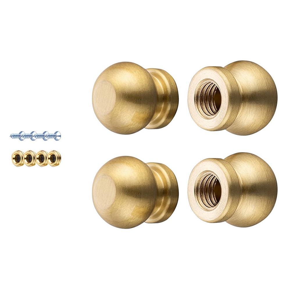 Stabilizer Screw In - 4 Buah Kaki Papan Pemotong Kuningan
