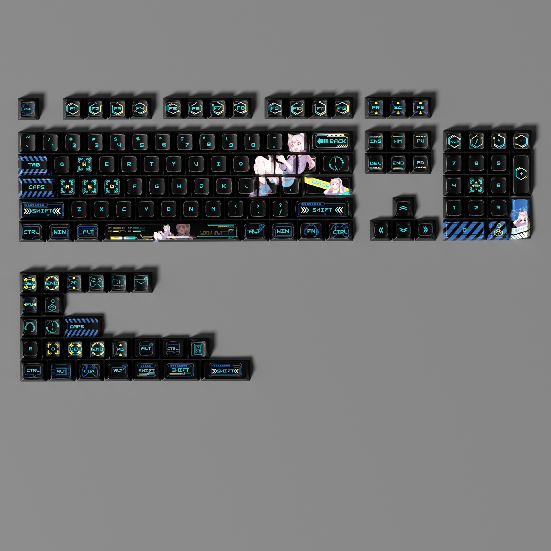 E-Sports Story - Keycap Bertem - Keyboard Gaming Transparent ulasan dan harga