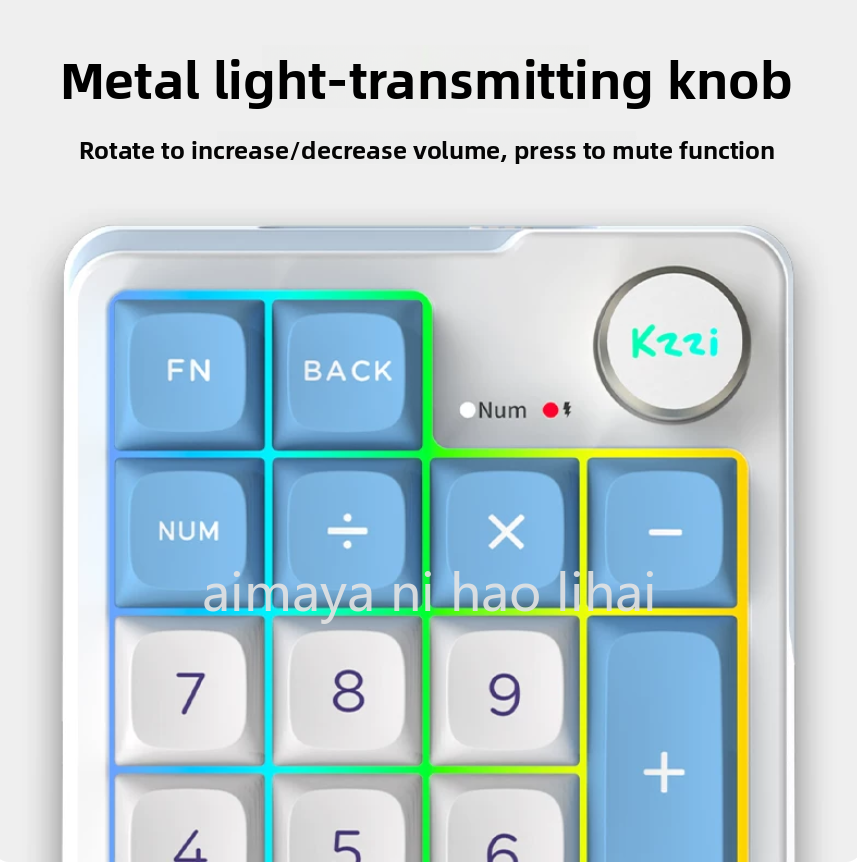 Kzzi K20 Mini Keypad Tiga Mode - Gaming Keyboard Wireless ulasan dan harga