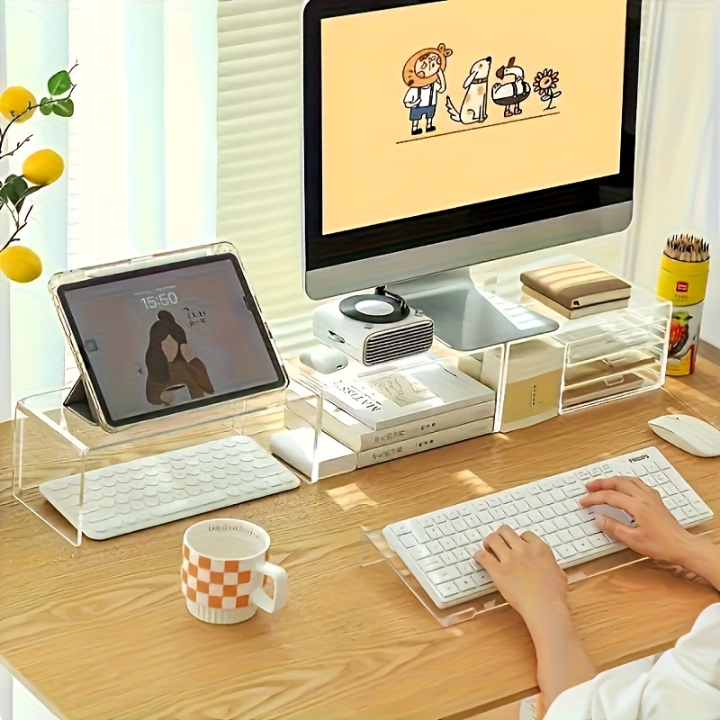 Dudukan keyboard akrilik, peng - Keyboard Gaming Transparent ulasan dan harga