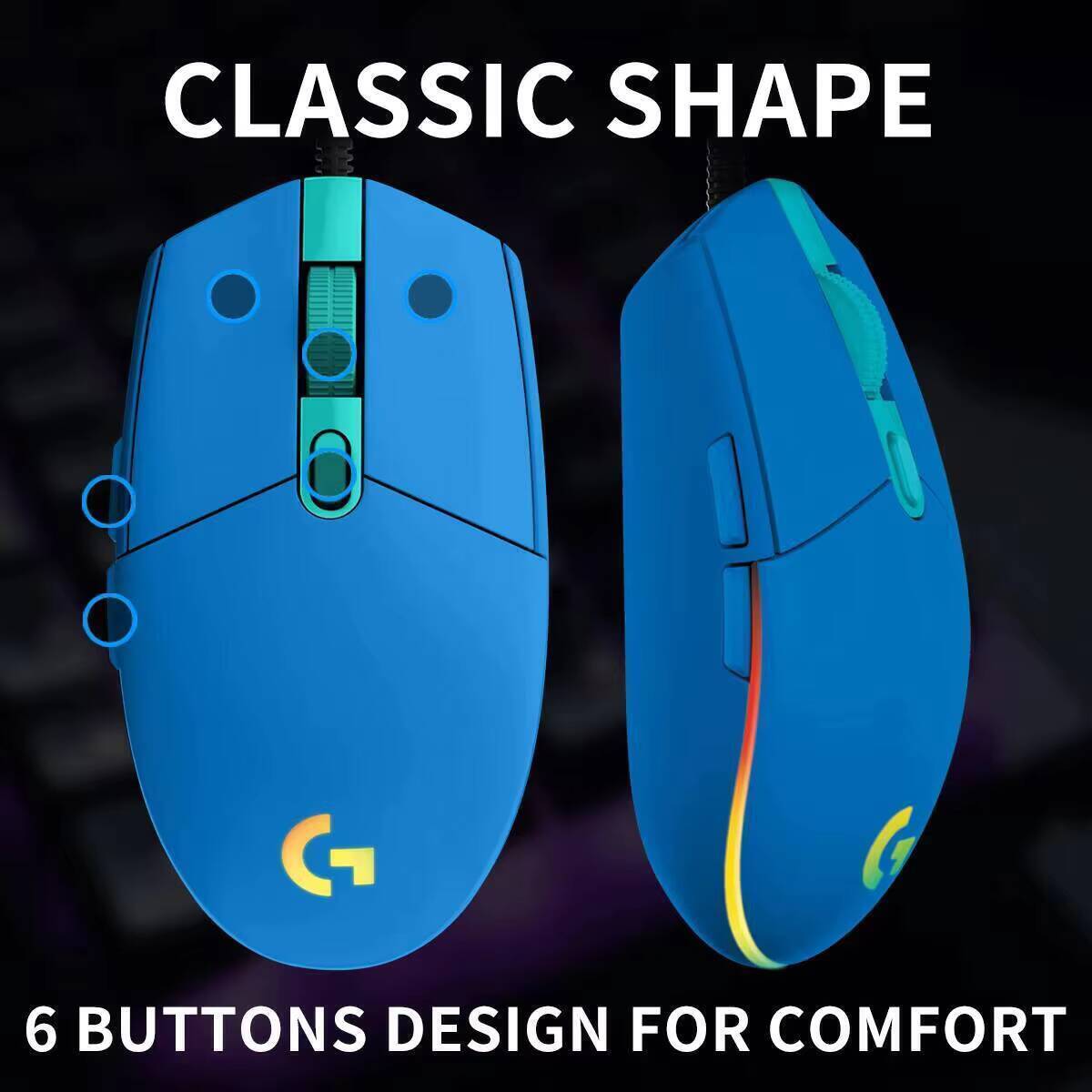 Mouse Gaming Logitech G203 Ber - Logitech Mouse G203 ulasan dan harga