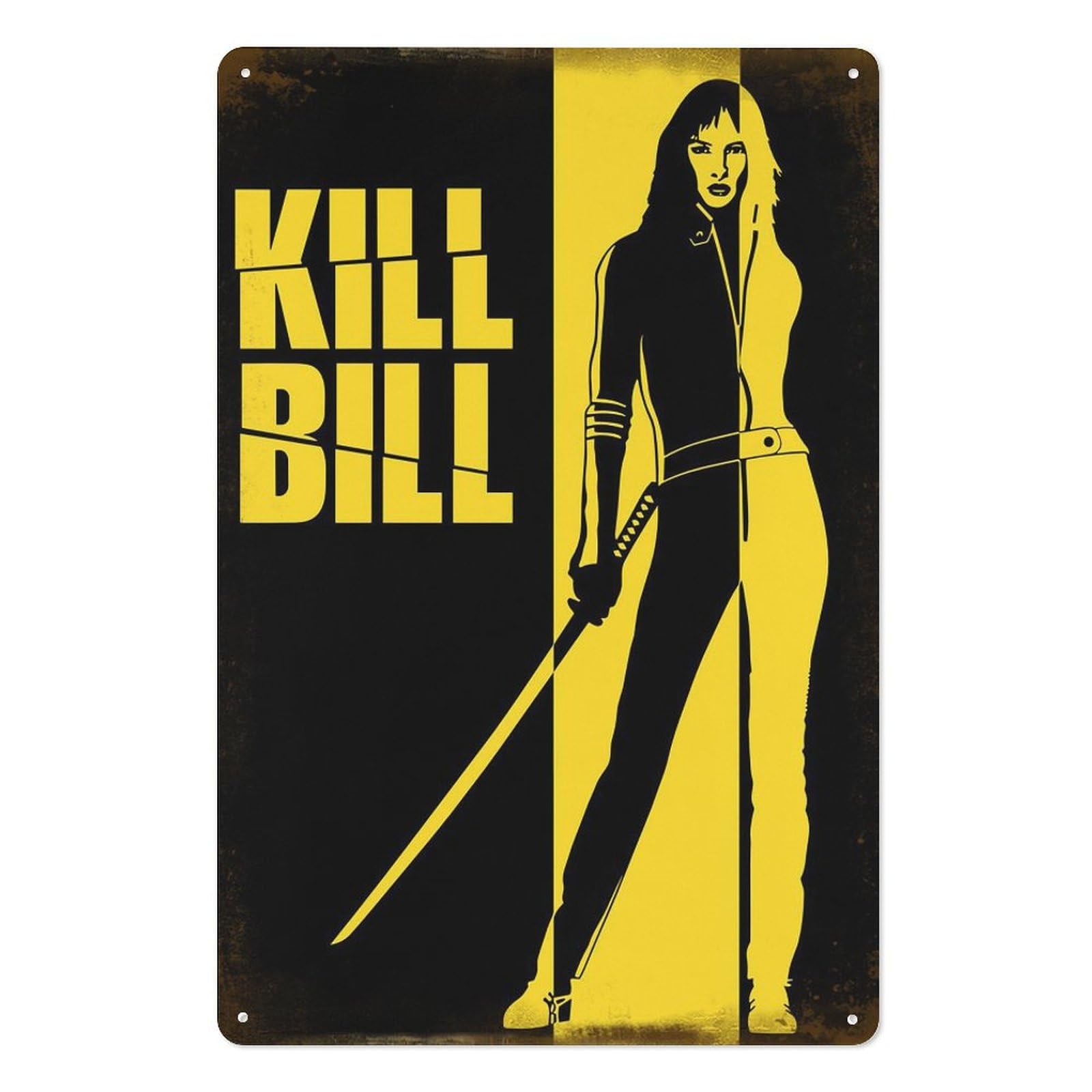 Poster Logam Kill Bill Movies, - Brass Weight Plate ulasan dan harga