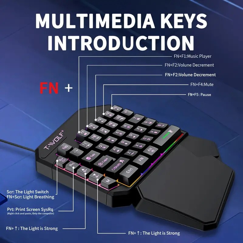 FocusOnPC TF900 2-in-1 Mobile  - Gaming Keyboard Extension ulasan dan harga